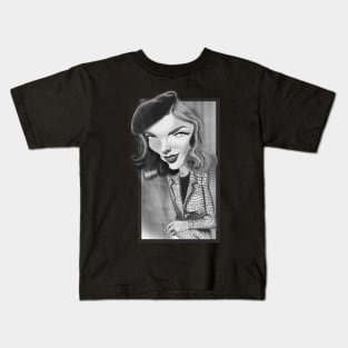 Lauren Bacall Kids T-Shirt